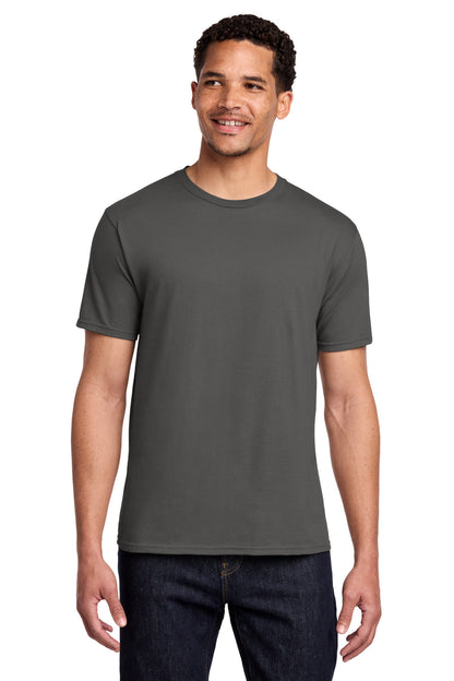Custom Embroidered Port & Co T-Shirts  in Charcoal