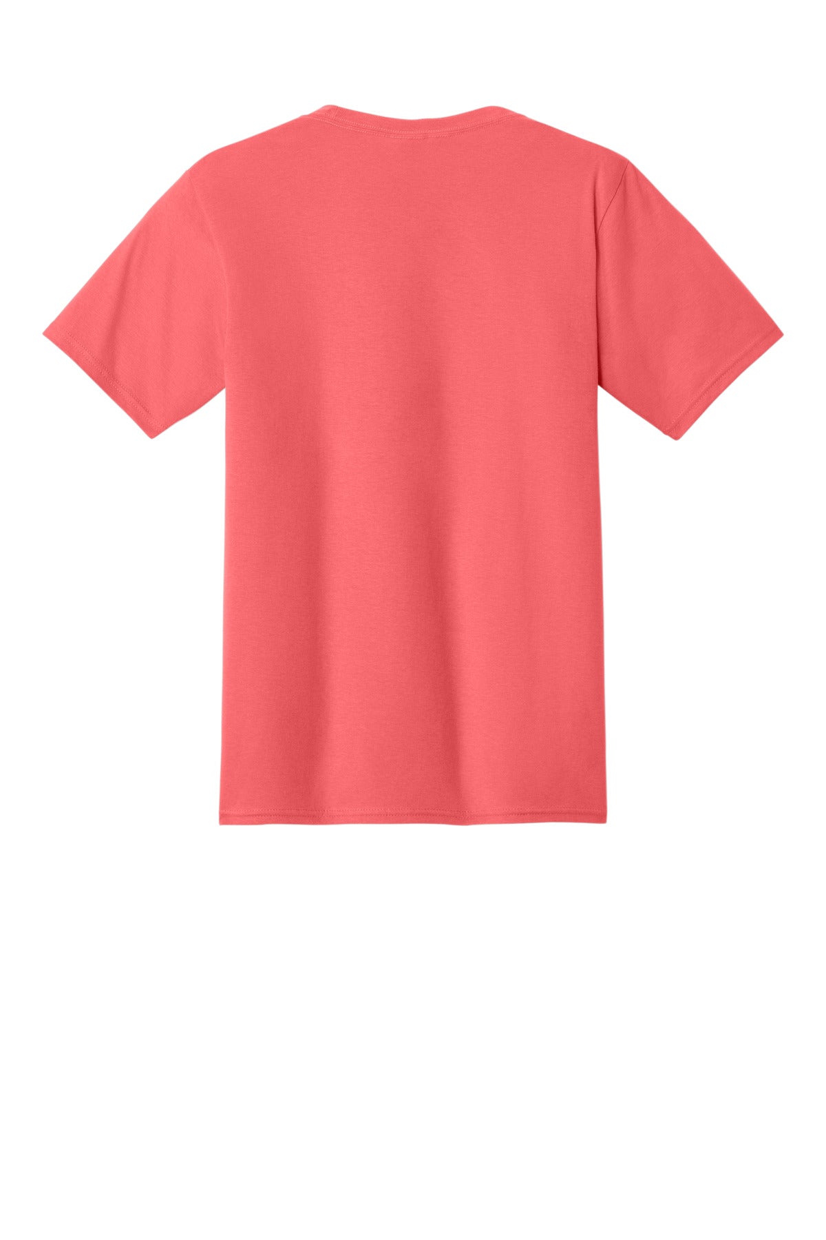 Custom Embroidered Port & Co T-Shirts  in Coral