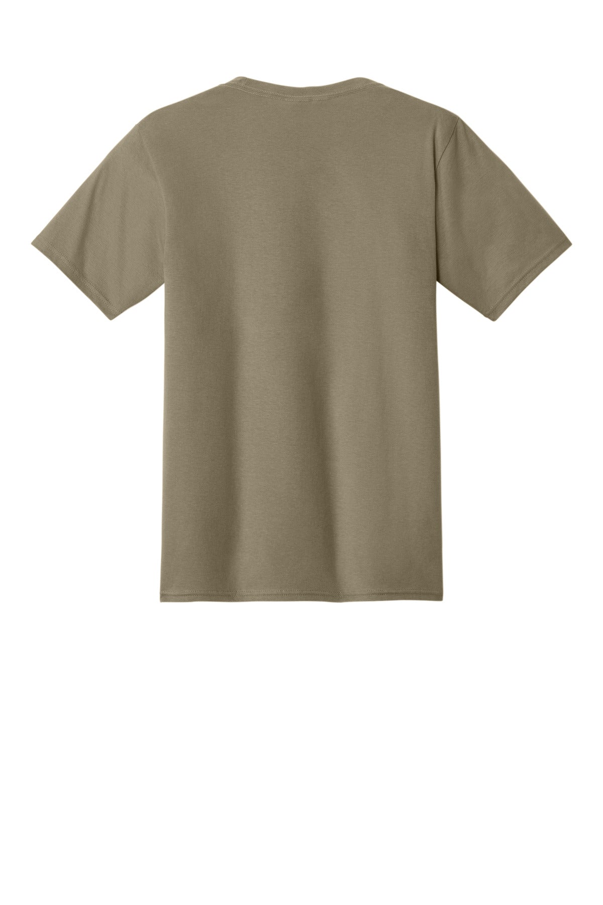Custom Embroidered Port & Co T-Shirts  in Coyote Brown