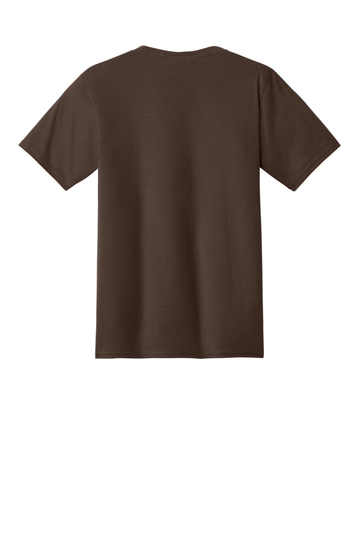 Custom Embroidered Port & Co T-Shirts  in Dark Chocolate Brown