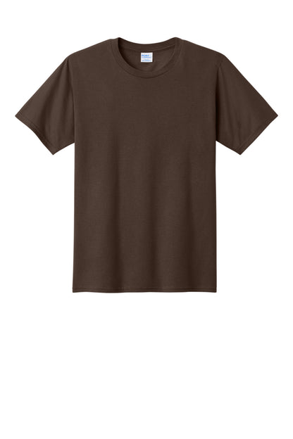 Custom Embroidered Port & Co T-Shirts  in Dark Chocolate Brown