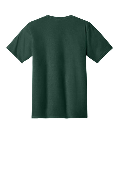 Custom Embroidered Port & Co T-Shirts  in Dark Green