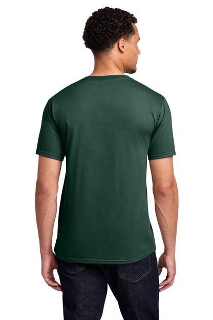 Custom Embroidered Port & Co T-Shirts  in Dark Green