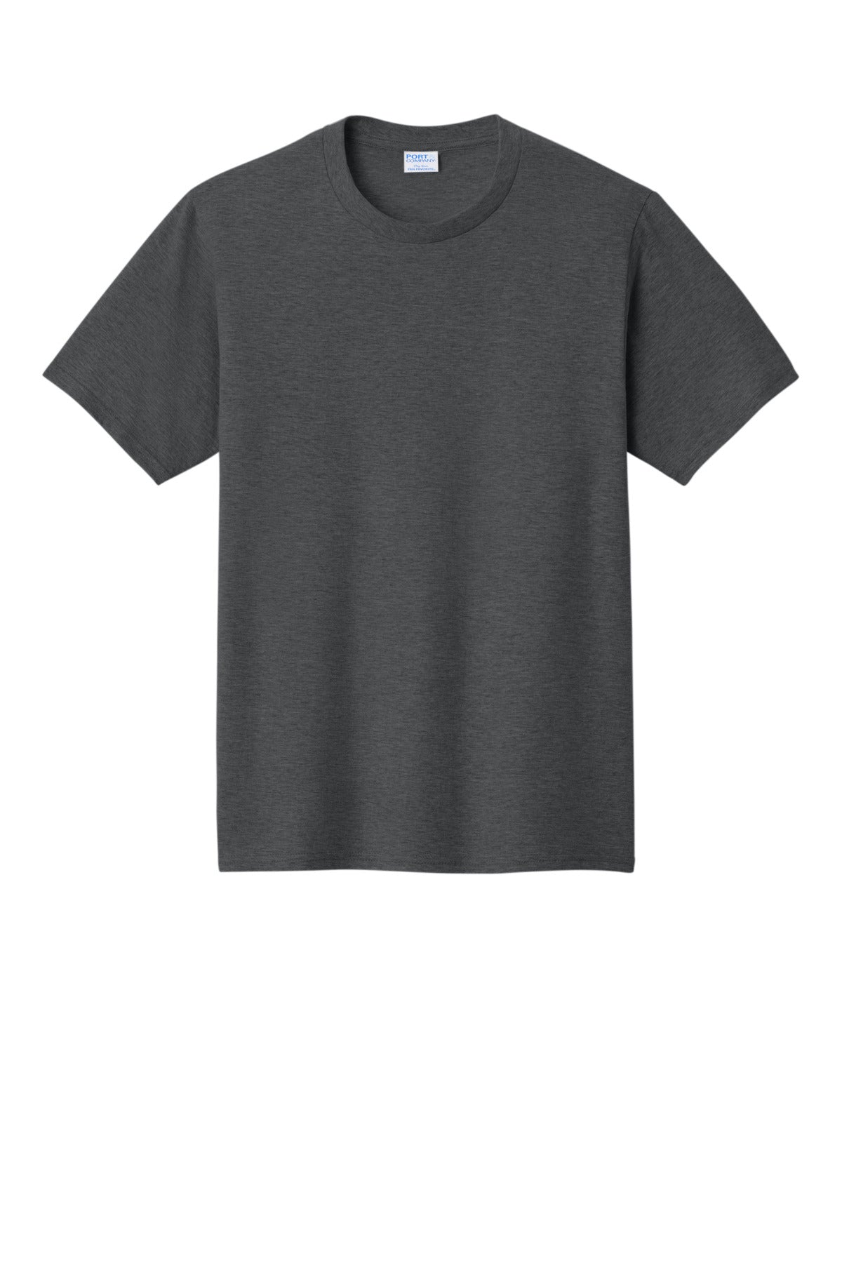 Custom Embroidered Port & Co T-Shirts  in Dark Heather Grey