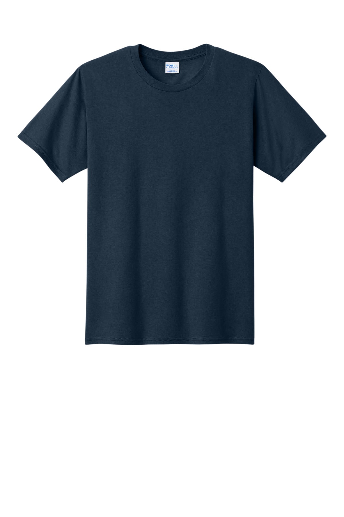 Custom Embroidered Port & Co T-Shirts  in Deep Navy