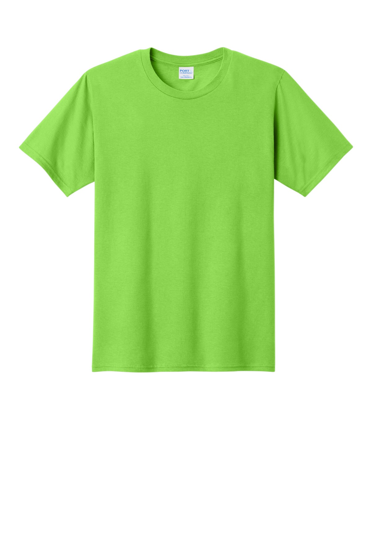 Custom Embroidered Port & Co T-Shirts  in Flash Green