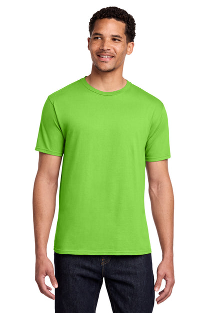Custom Embroidered Port & Co T-Shirts  in Flash Green