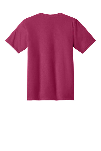 Custom Embroidered Port & Co T-Shirts  in Flush Pink