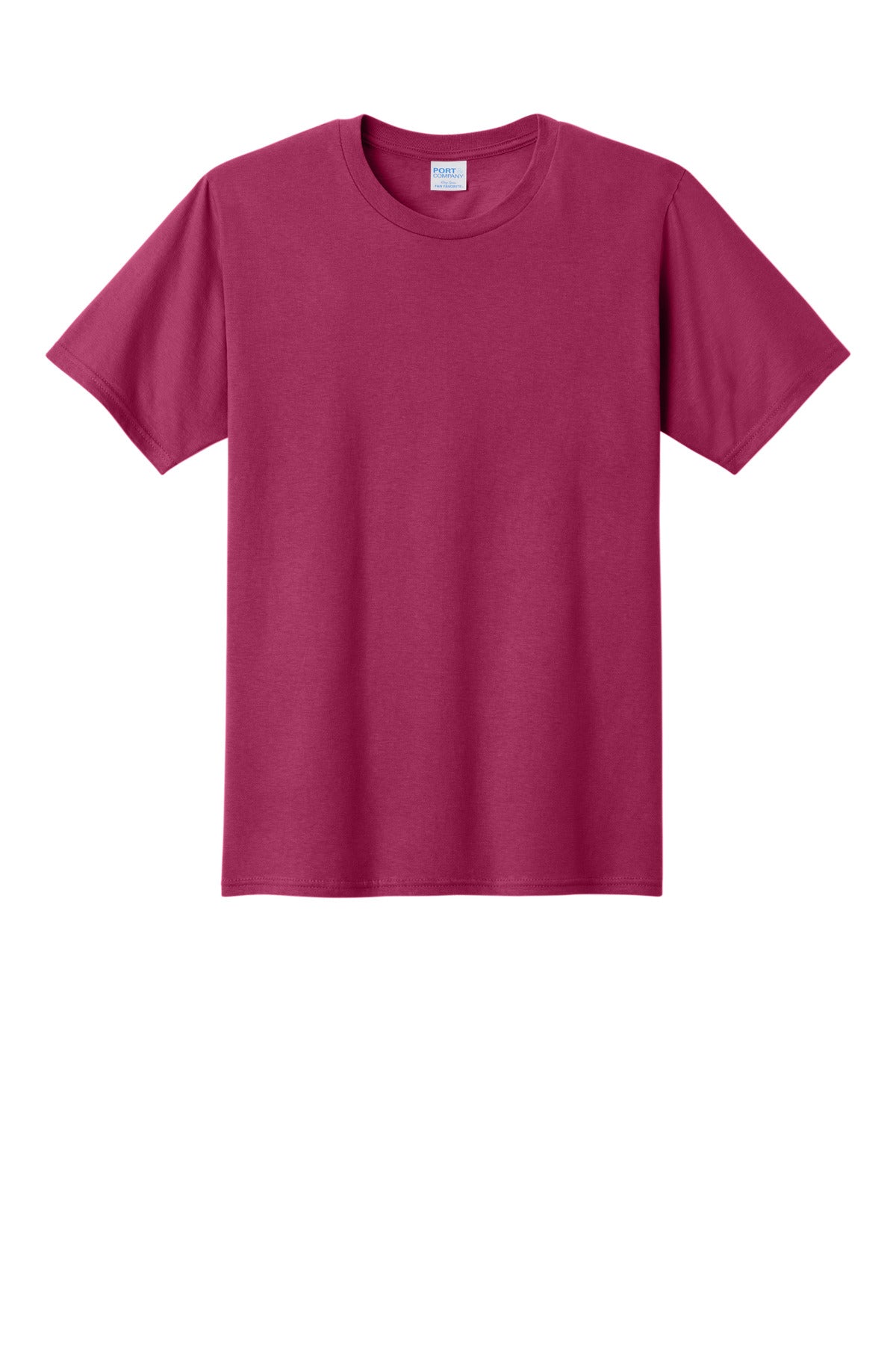 Custom Embroidered Port & Co T-Shirts  in Flush Pink