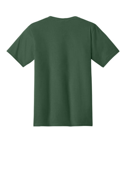 Custom Embroidered Port & Co T-Shirts  in Forest Green