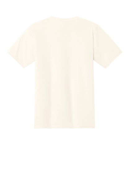 Custom Embroidered Port & Co T-Shirts  in Gardenia