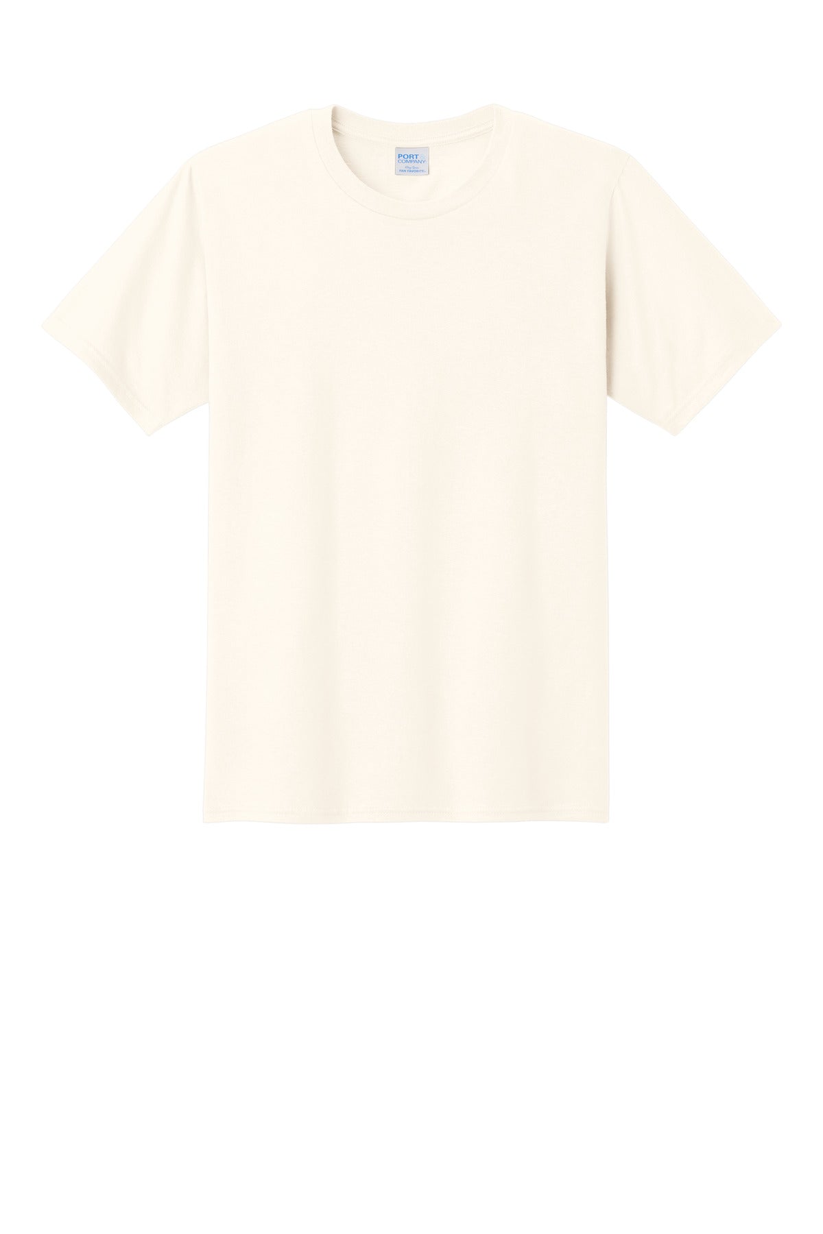 Custom Embroidered Port & Co T-Shirts  in Gardenia