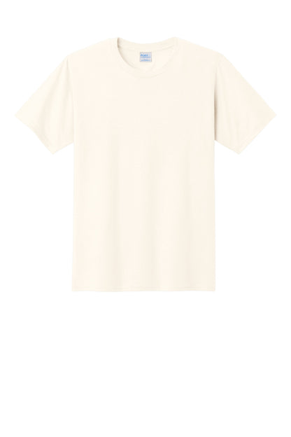 Custom Embroidered Port & Co T-Shirts  in Gardenia