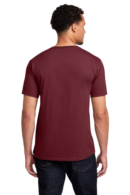 Custom Embroidered Port & Co T-Shirts  in Garnet