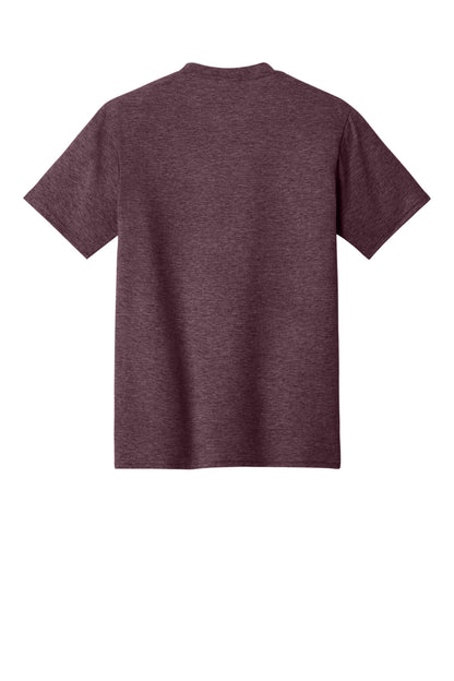 Custom Embroidered Port & Co T-Shirts  in Heather Athletic Maroon