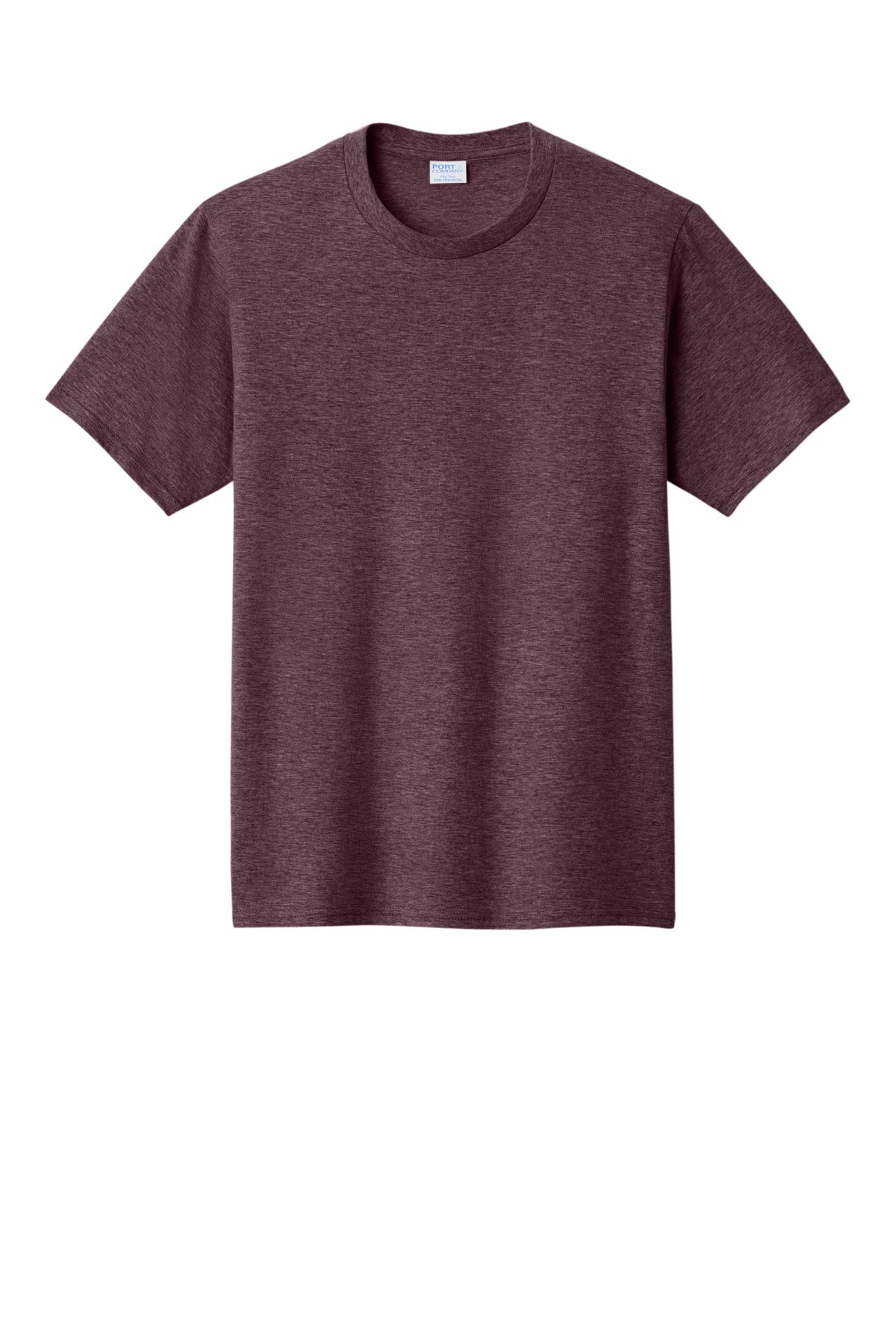 Custom Embroidered Port & Co T-Shirts  in Heather Athletic Maroon