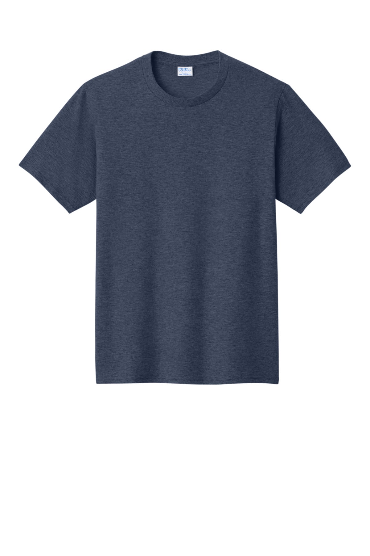 Custom Embroidered Port & Co T-Shirts  in Heather Navy