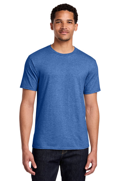 Custom Embroidered Port & Co T-Shirts  in Heather Royal