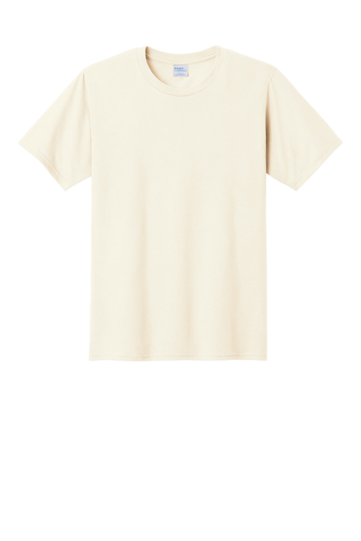 Custom Embroidered Port & Co T-Shirts  in Ivory