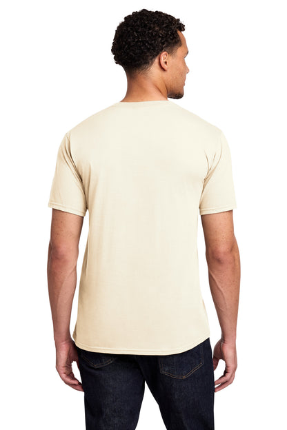 Custom Embroidered Port & Co T-Shirts  in Ivory