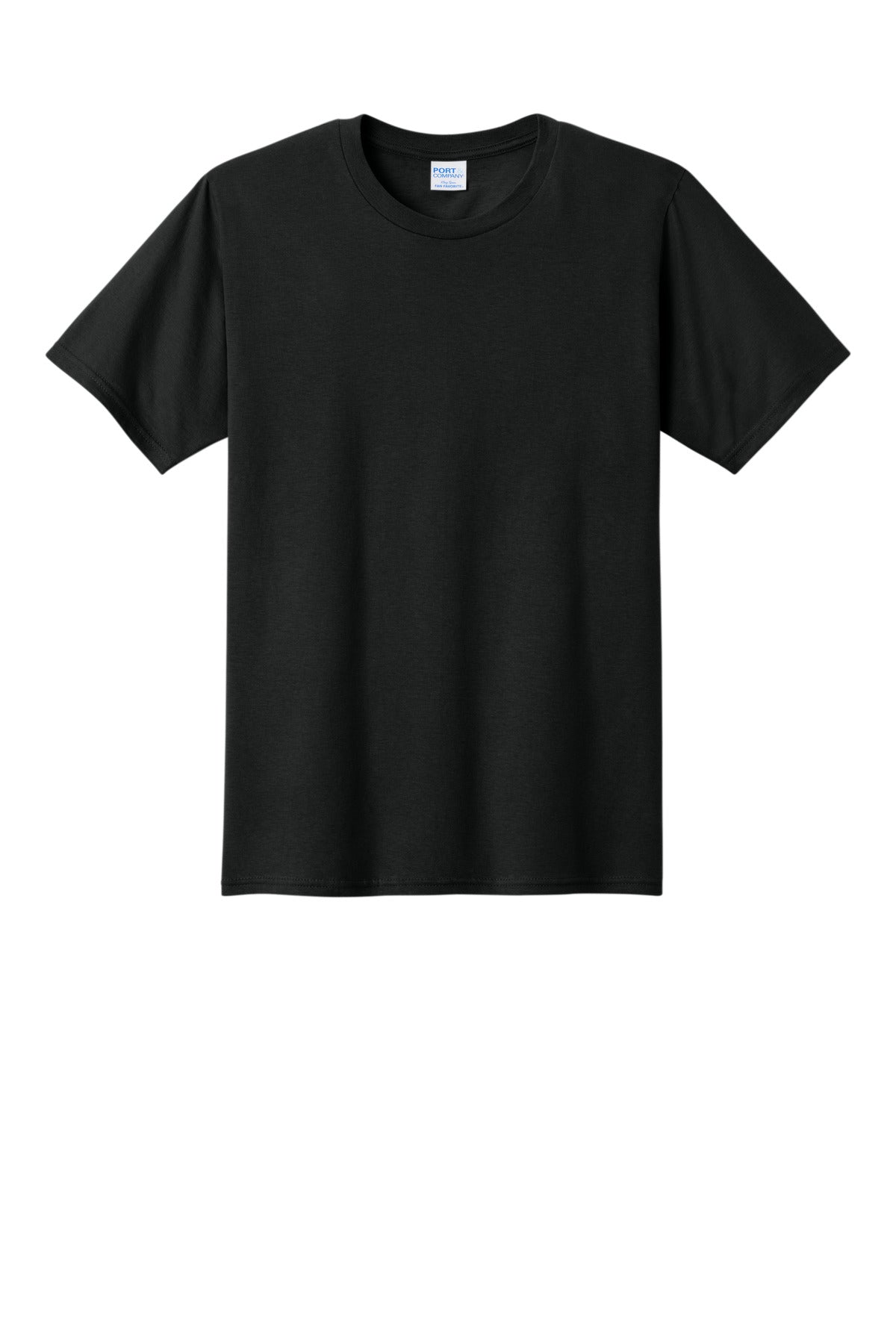 Custom Embroidered Port & Co T-Shirts  in Jet Black