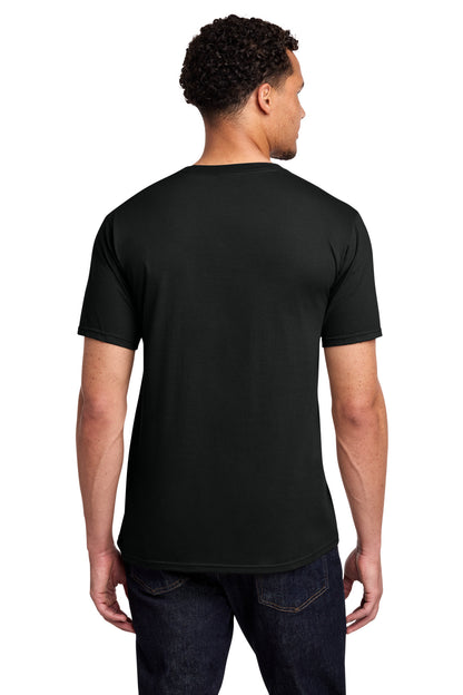 Custom Embroidered Port & Co T-Shirts  in Jet Black