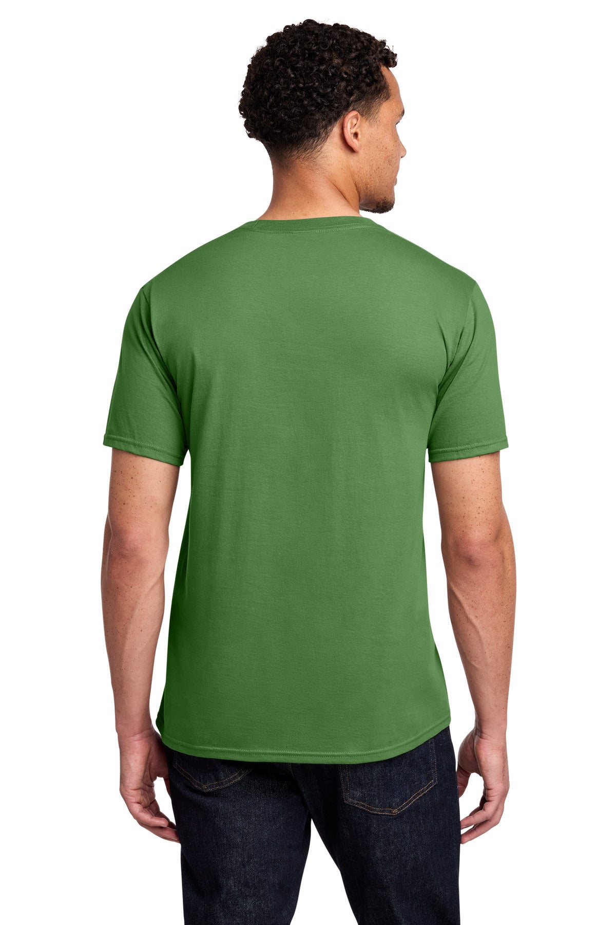 Custom Embroidered Port & Co T-Shirts  in Kiwi