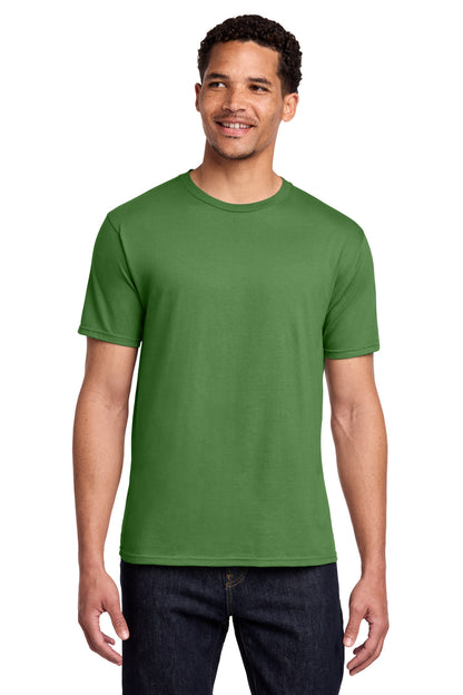 Custom Embroidered Port & Co T-Shirts  in Kiwi