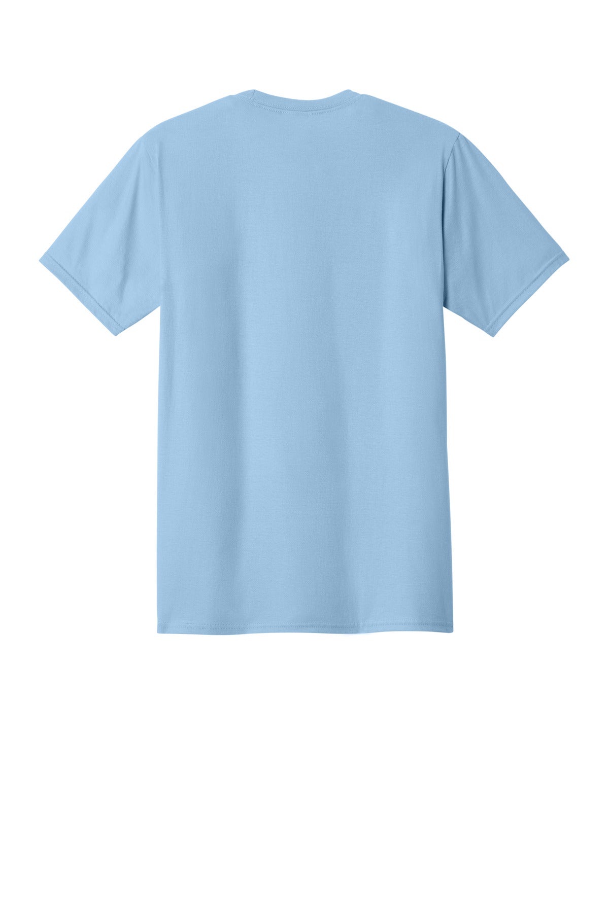Custom Embroidered Port & Co T-Shirts  in Light Blue