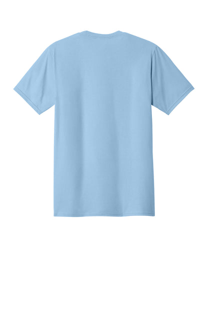 Custom Embroidered Port & Co T-Shirts  in Light Blue