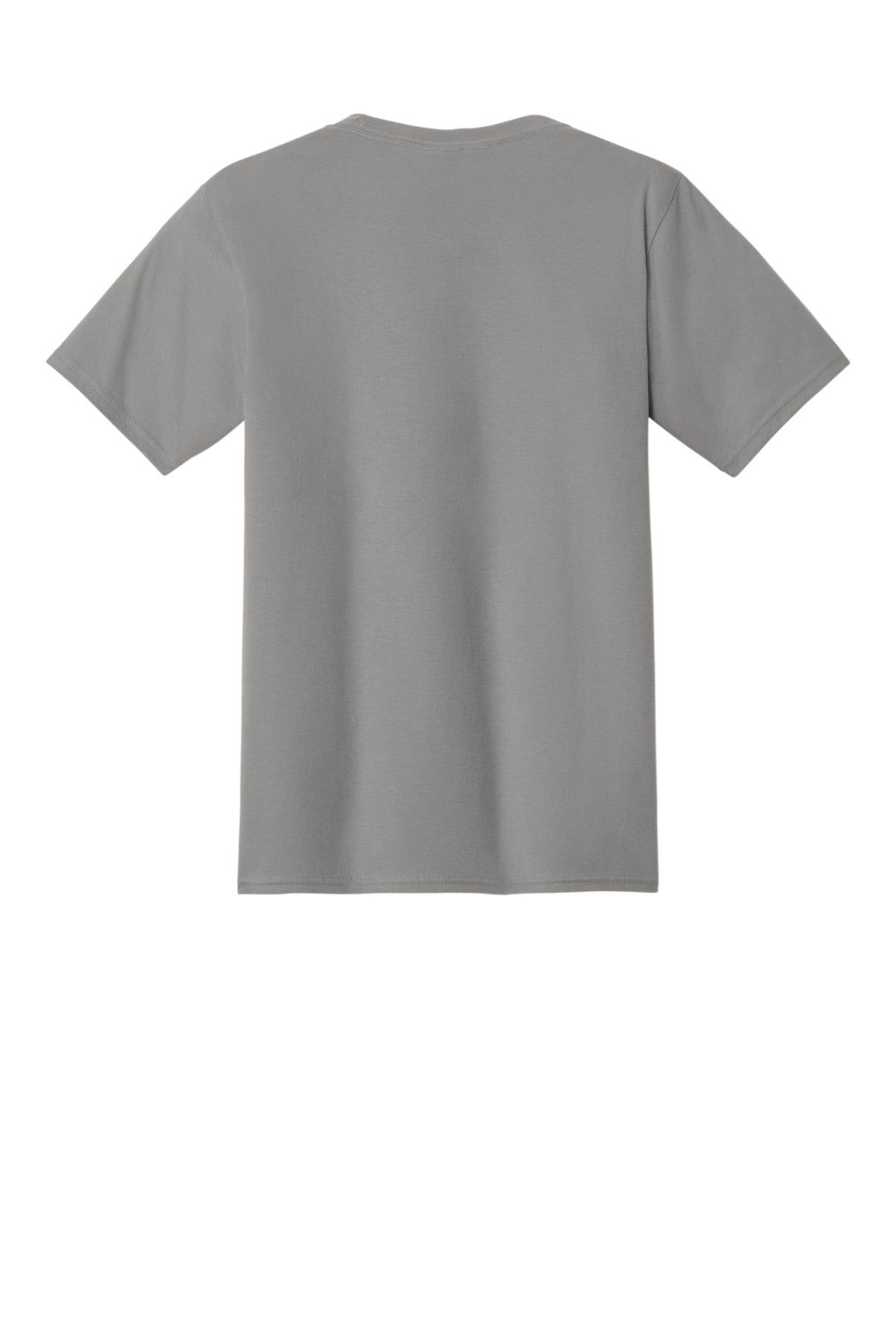 Custom Embroidered Port & Co T-Shirts  in Medium Grey