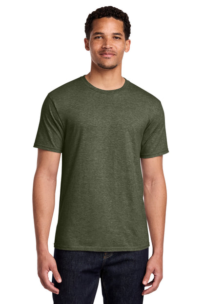 Custom Embroidered Port & Co T-Shirts  in Military Green Heather