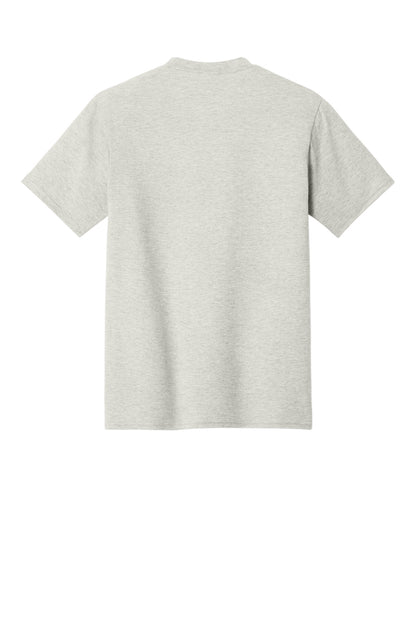 Custom Embroidered Port & Co T-Shirts  in Oatmeal Heather