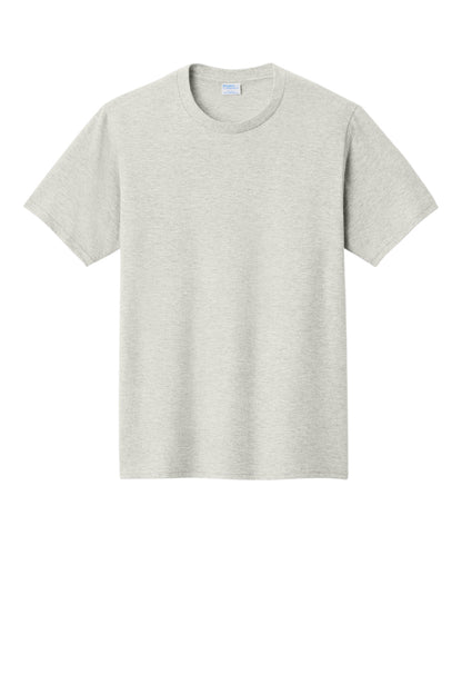 Custom Embroidered Port & Co T-Shirts  in Oatmeal Heather