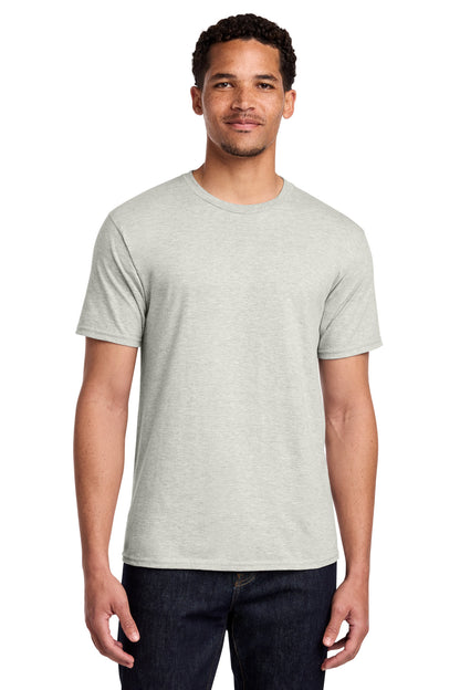 Custom Embroidered Port & Co T-Shirts  in Oatmeal Heather