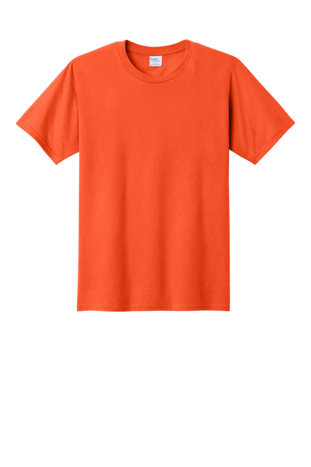 Custom Embroidered Port & Co T-Shirts  in Orange