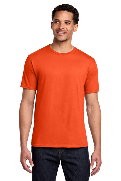 Custom Embroidered Port & Co T-Shirts  in Orange