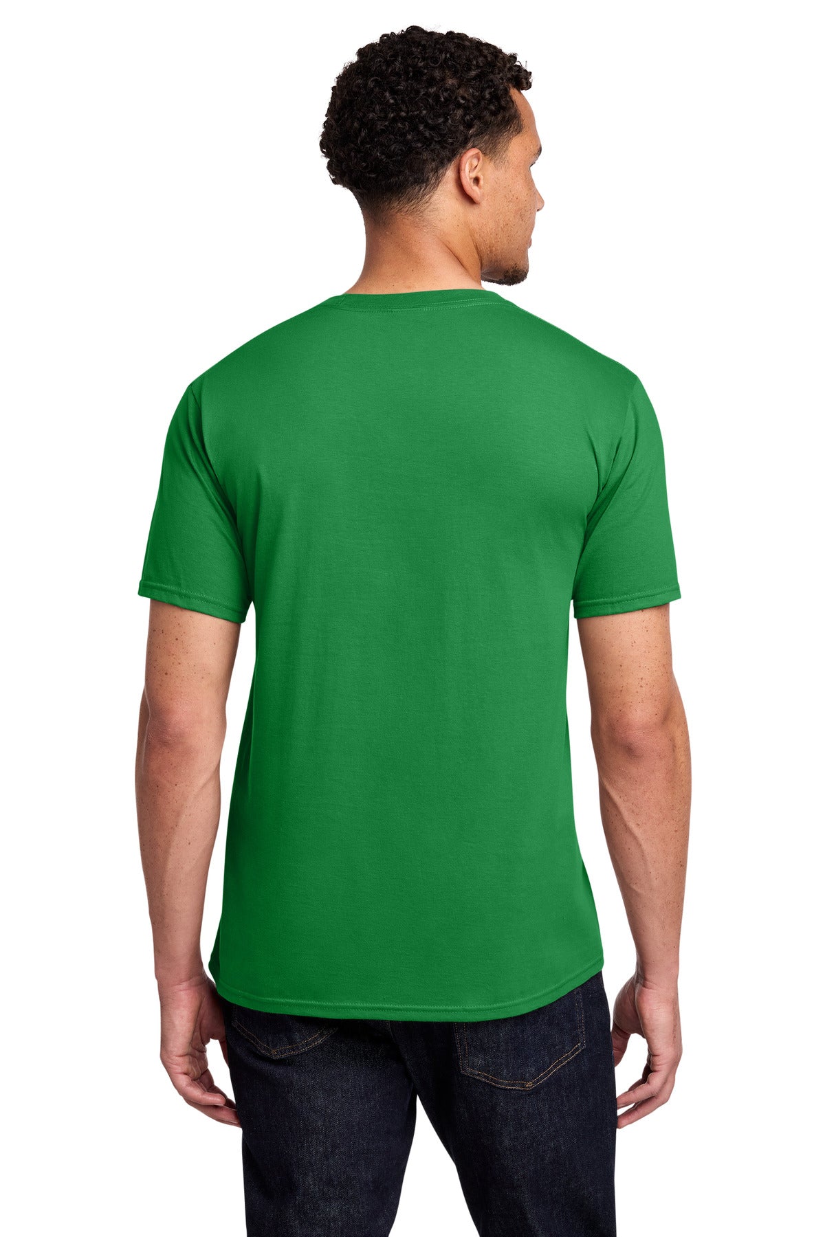 Custom Embroidered Port & Co T-Shirts  in Pro Kelly Green