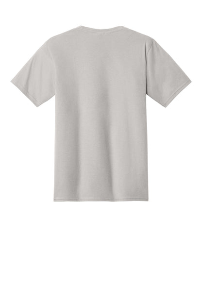 Custom Embroidered Port & Co T-Shirts  in Silver