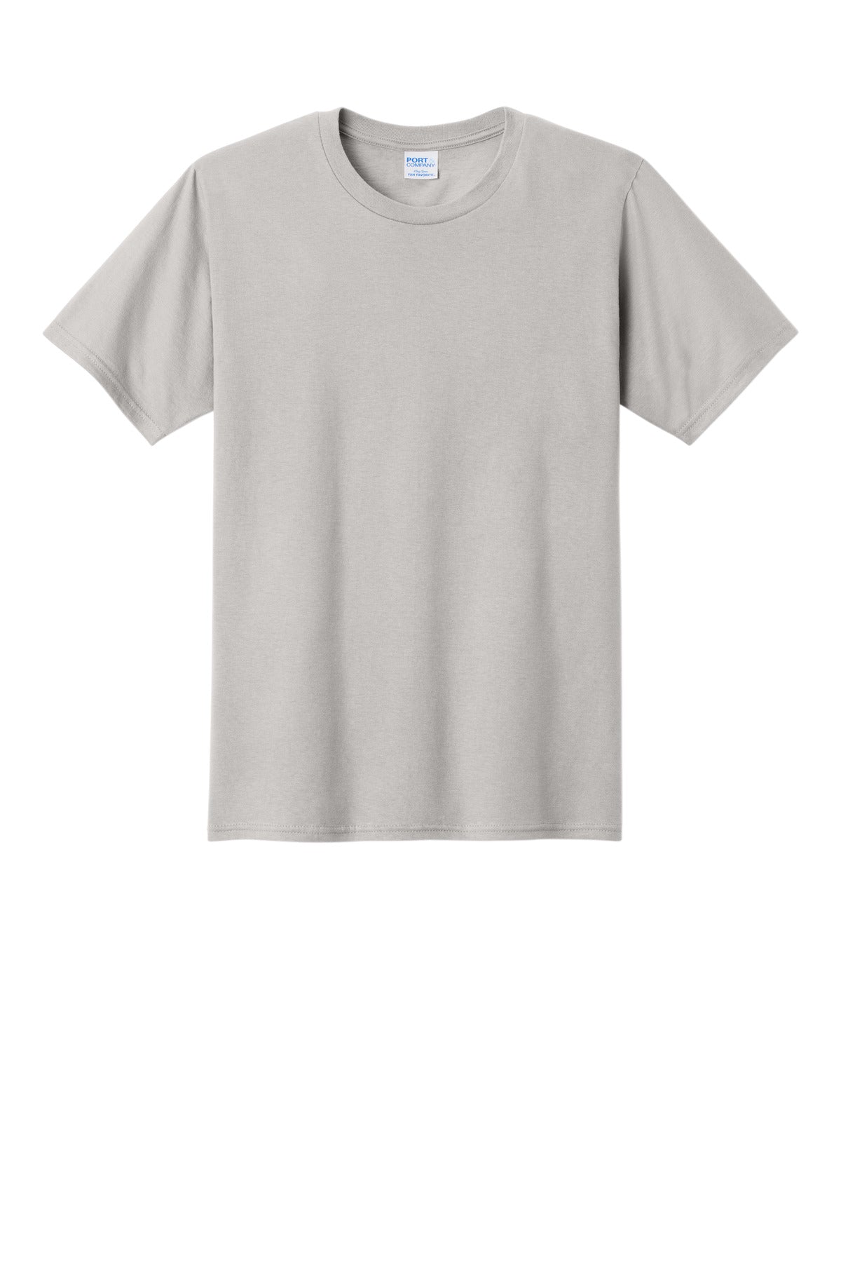 Custom Embroidered Port & Co T-Shirts  in Silver