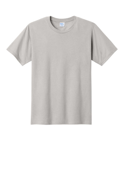 Custom Embroidered Port & Co T-Shirts  in Silver