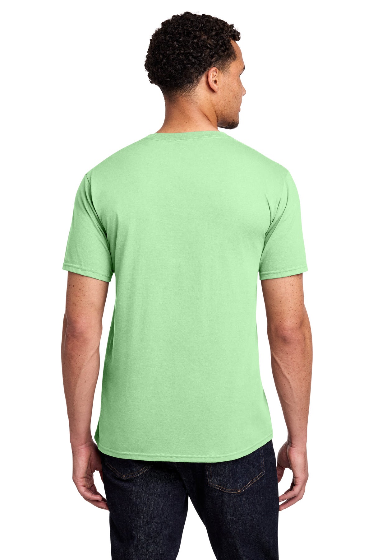Custom Embroidered Port & Co T-Shirts  in Spearmint