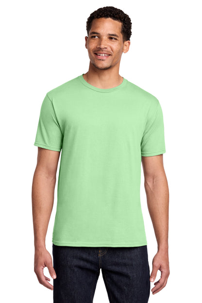 Custom Embroidered Port & Co T-Shirts  in Spearmint