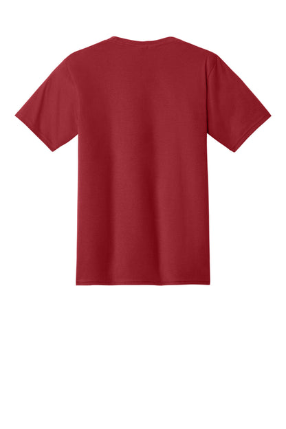 Custom Embroidered Port & Co T-Shirts  in Team Cardinal