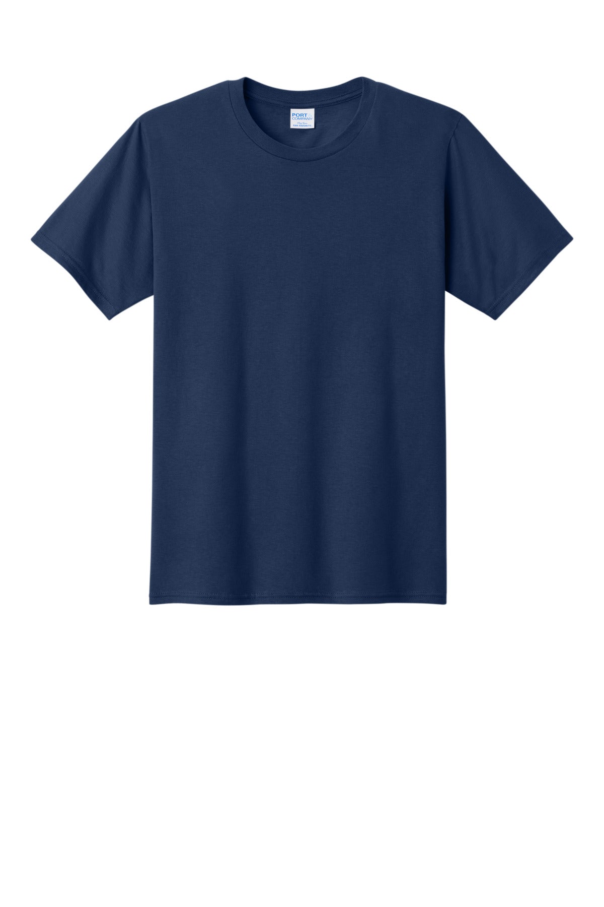Custom Embroidered Port & Co T-Shirts  in Team Navy