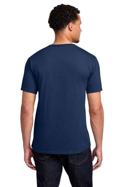 Custom Embroidered Port & Co T-Shirts  in Team Navy