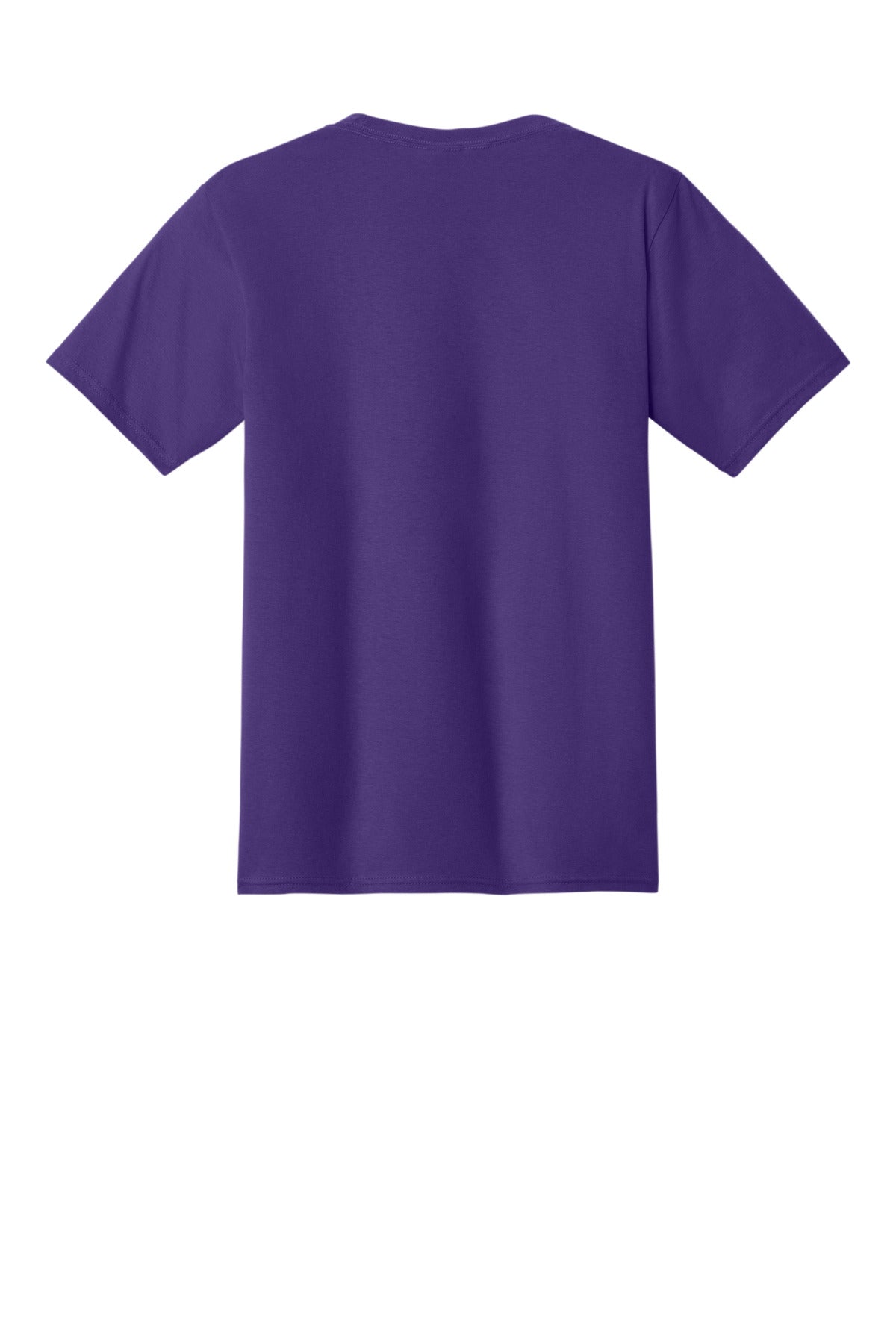 Custom Embroidered Port & Co T-Shirts  in Team Purple