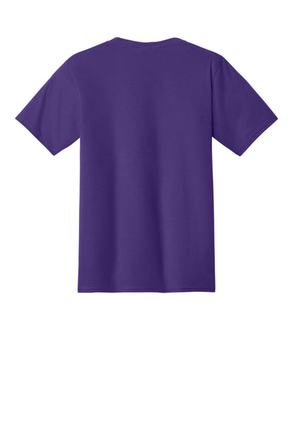 Custom Embroidered Port & Co T-Shirts  in Team Purple