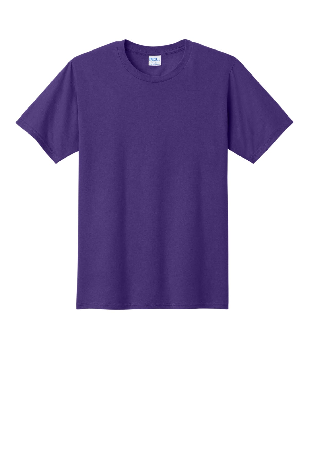 Custom Embroidered Port & Co T-Shirts  in Team Purple