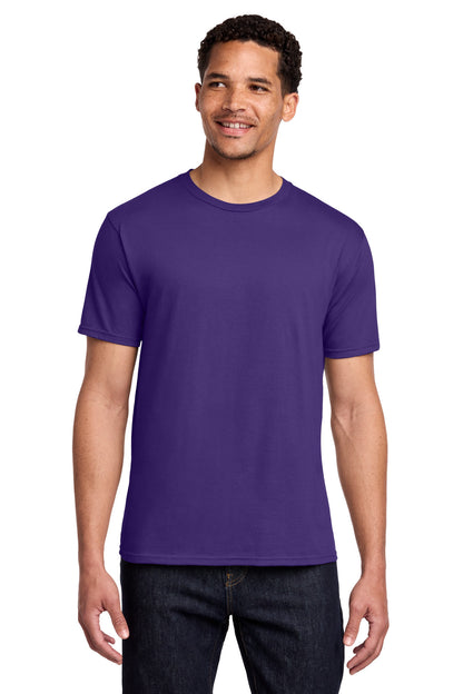 Custom Embroidered Port & Co T-Shirts  in Team Purple